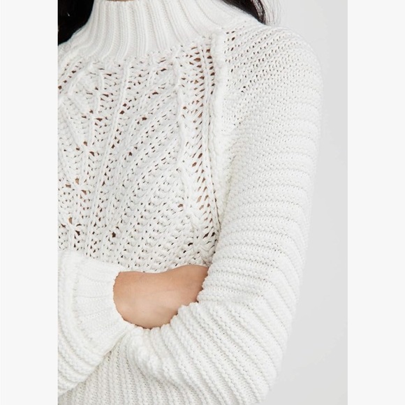 Free People Chunky Knit Sweetheart Sweater Size Small - Picture 5 of 9